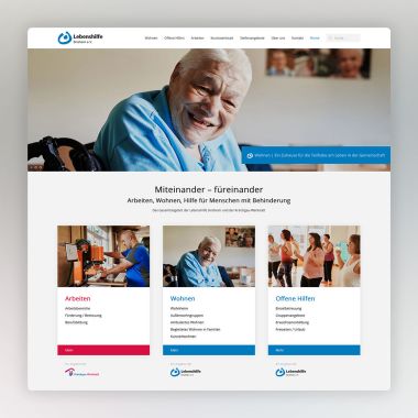 Webseite Lebenshilfe Sinsheim