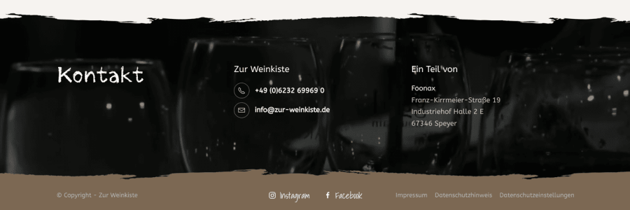 Webseite Zur Weinkiste
