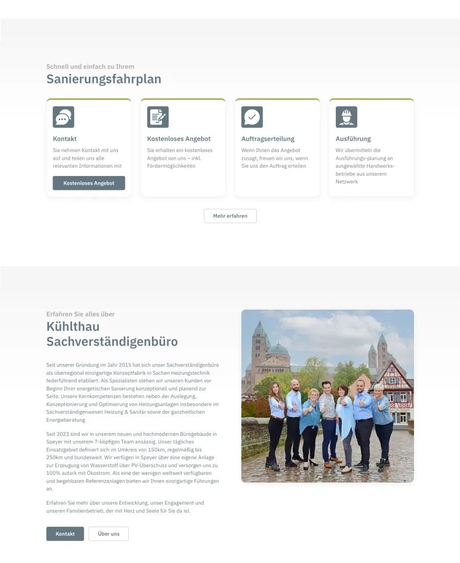 Webseite Kühlthau