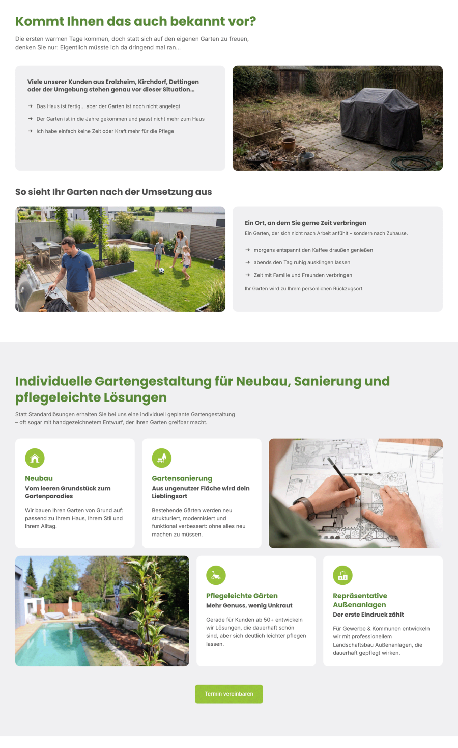 Webseite Blaza Gartenbau