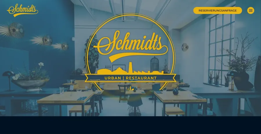 Webseite Schmidts Restaurant