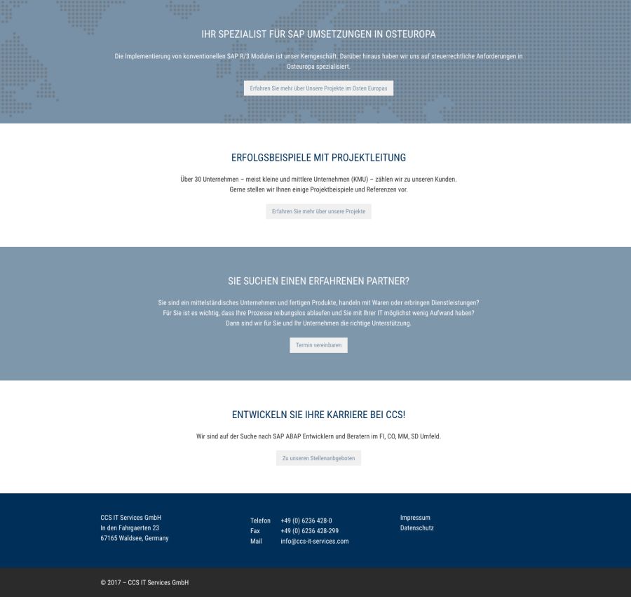 Webseite CCS IT Services