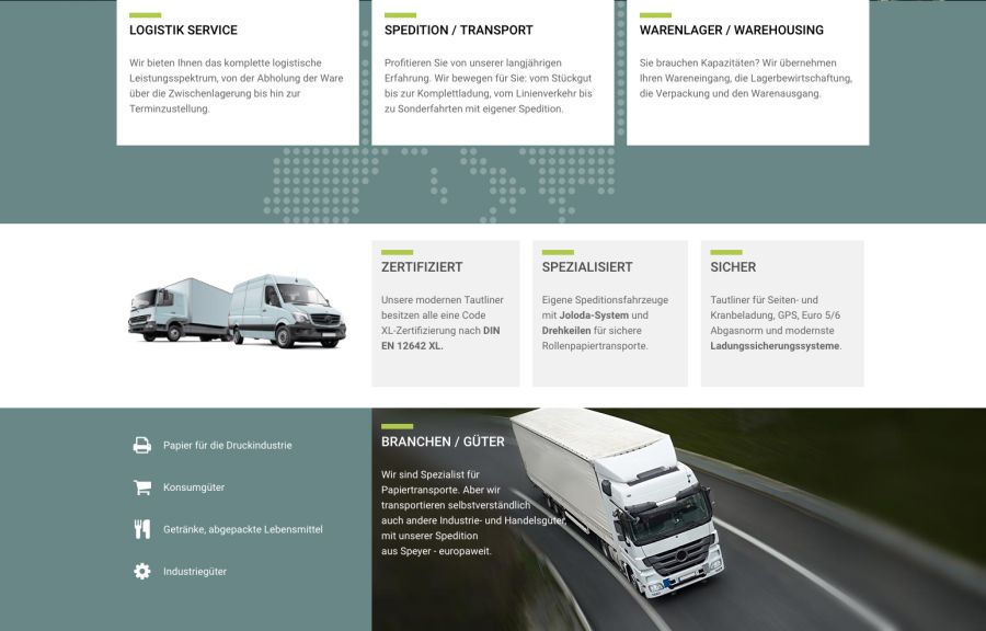 Webseite Naber Logistik