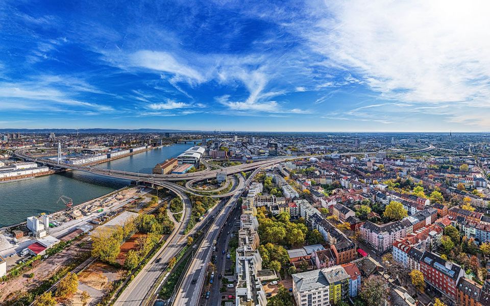 Ludwigshafen aus der Vogelperspektive