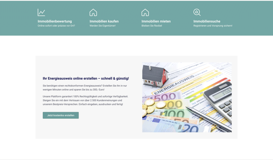 Webseite RheinNeckar Immobilien