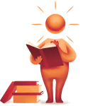 Sunny liest ein Buch