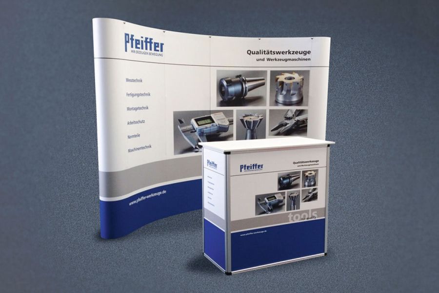 Print für Pfeiffer Messestand