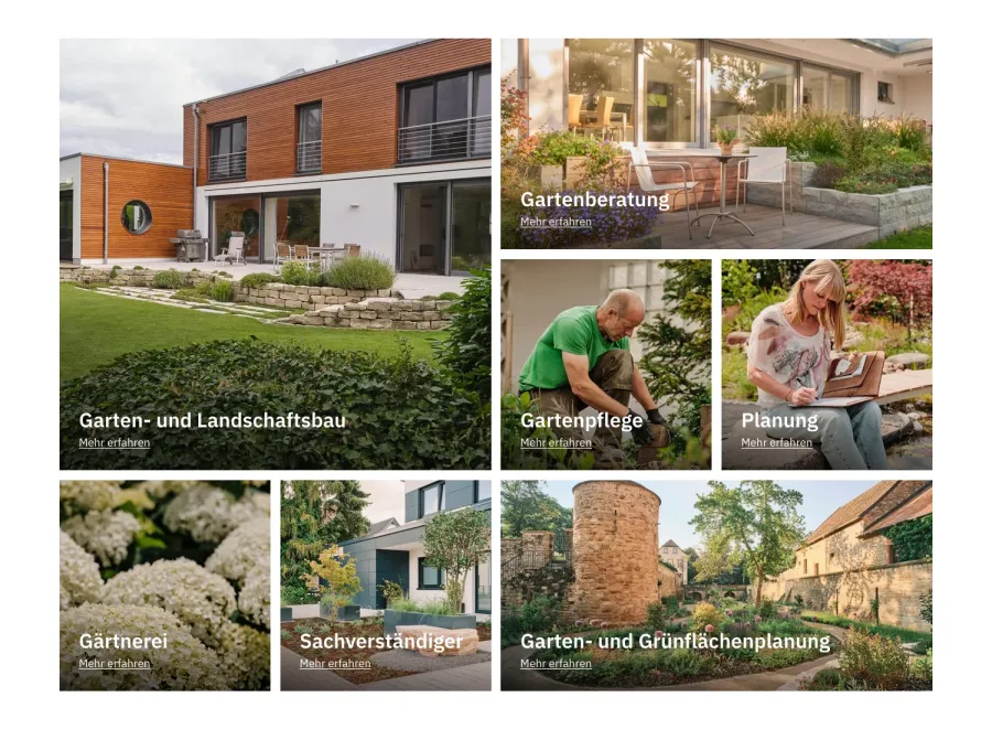 Webseite Gartengestaltung Germann