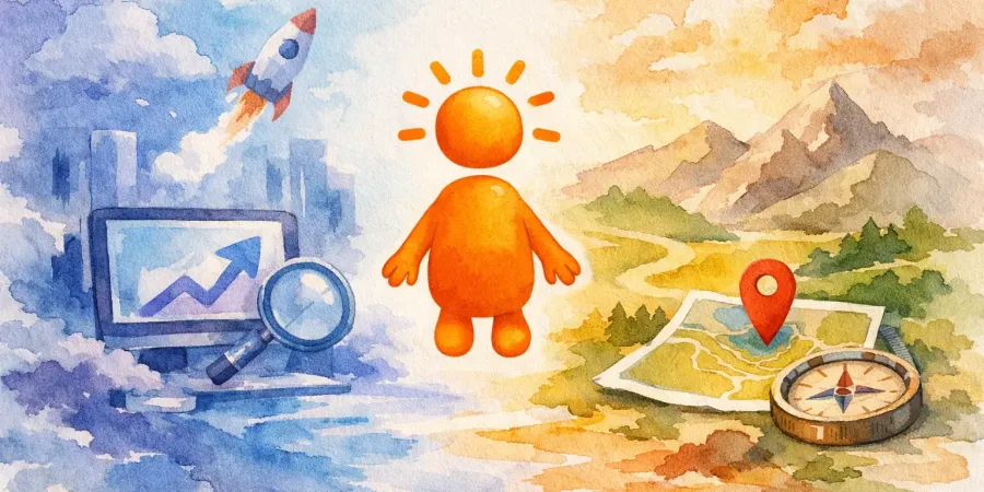 Blog Beitragsbild zu: SEO oder GEO Strategie – was bringt mehr?