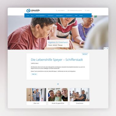Webseite Lebenshilfe Speyer Schifferstadt