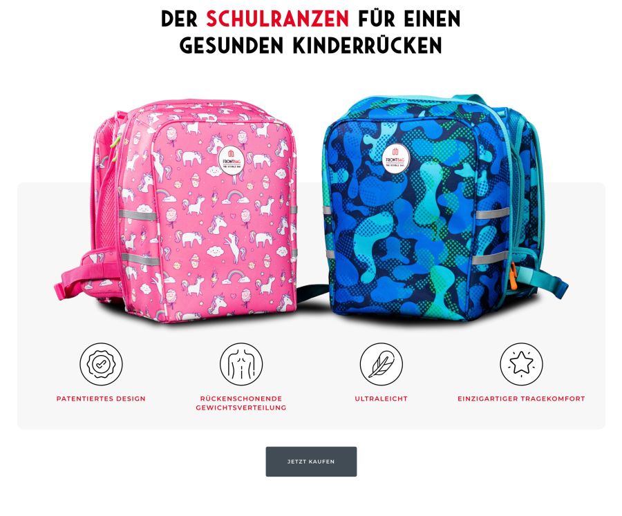 Webseite Frontbag