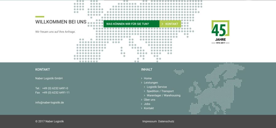 Webseite Naber Logistik