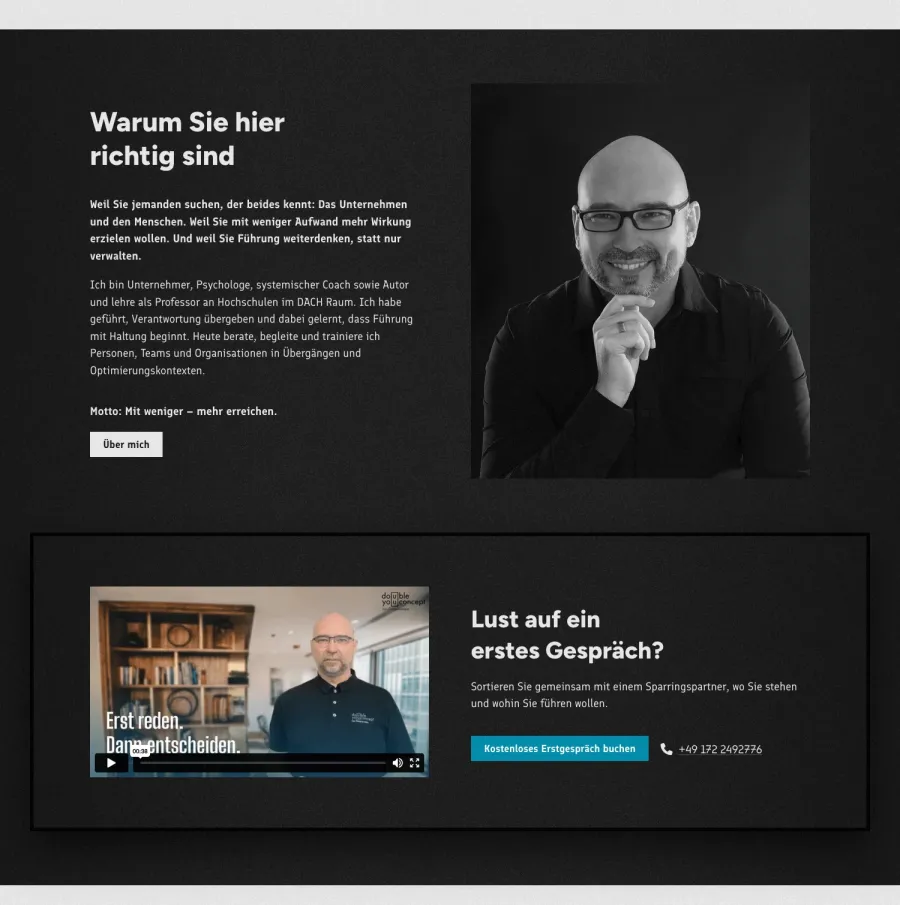 Webseite DoubleYouConcept Jan Graevenstein