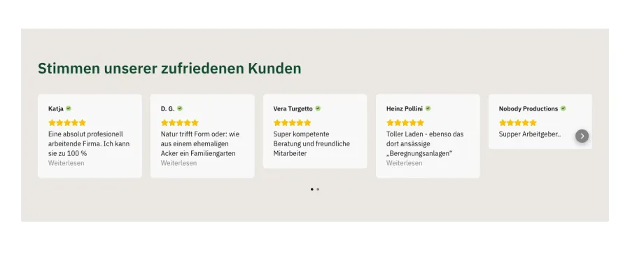 Webseite Gartengestaltung Germann