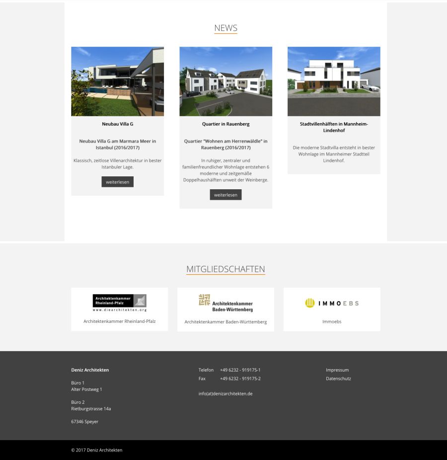 Webseite Deniz Architekt